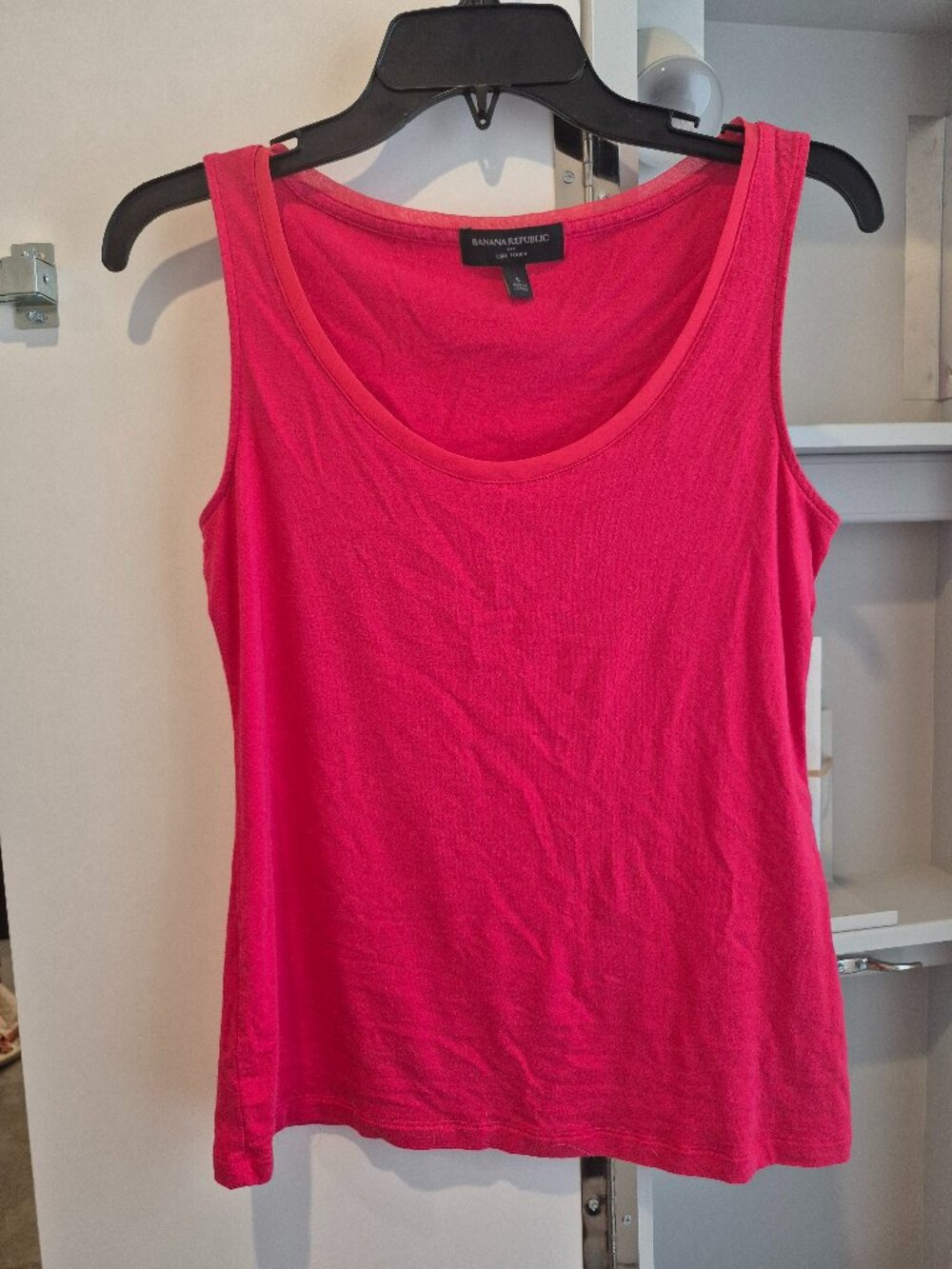 Banana Republic Luxe Touch Pink Sleeveless Tank Top Size Small